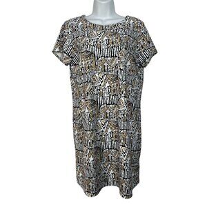 Jude Connally Ella Dress in Lucky Elephant Print Mini Shirtdress Jude Cloth Med
